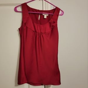 Loft, size 4, sleeveless blouse, polyester.